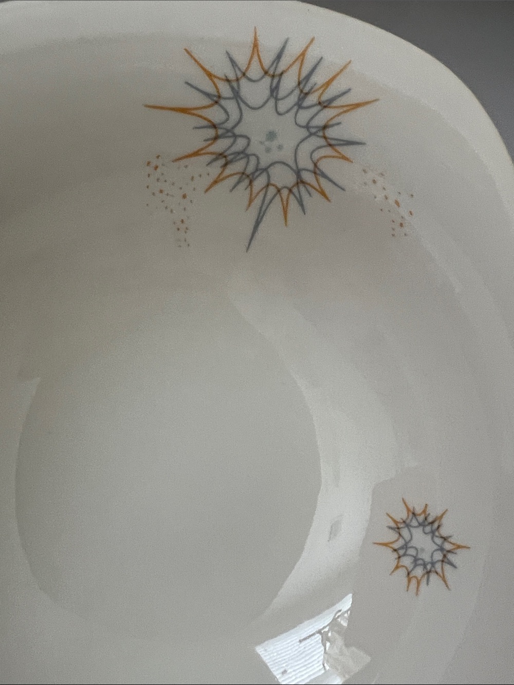 Vintage Iroquois Impromptu Stellar Ben Seibel Soup Cereal Bowl Atomic MCM USA - Picture 2 of 10